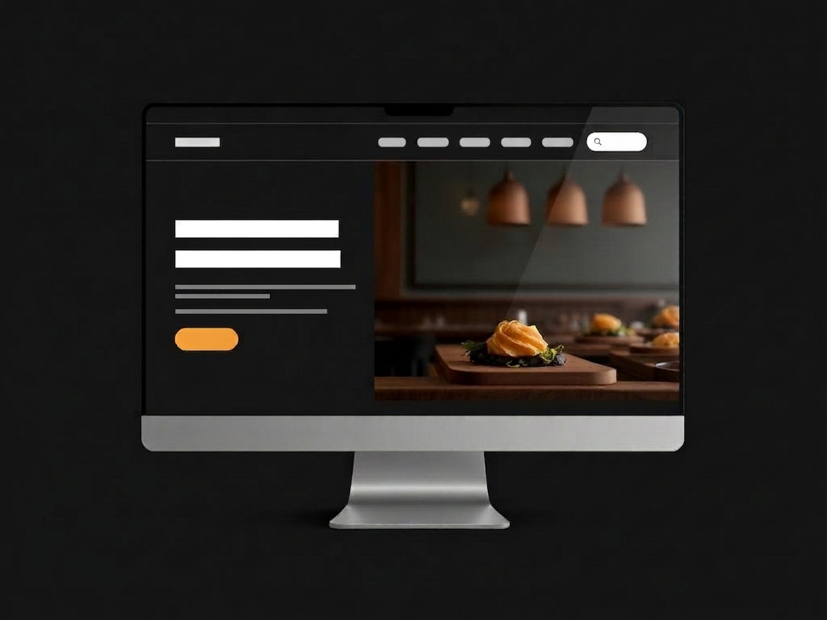 Restaurant-Auftritt mit Online-Karte