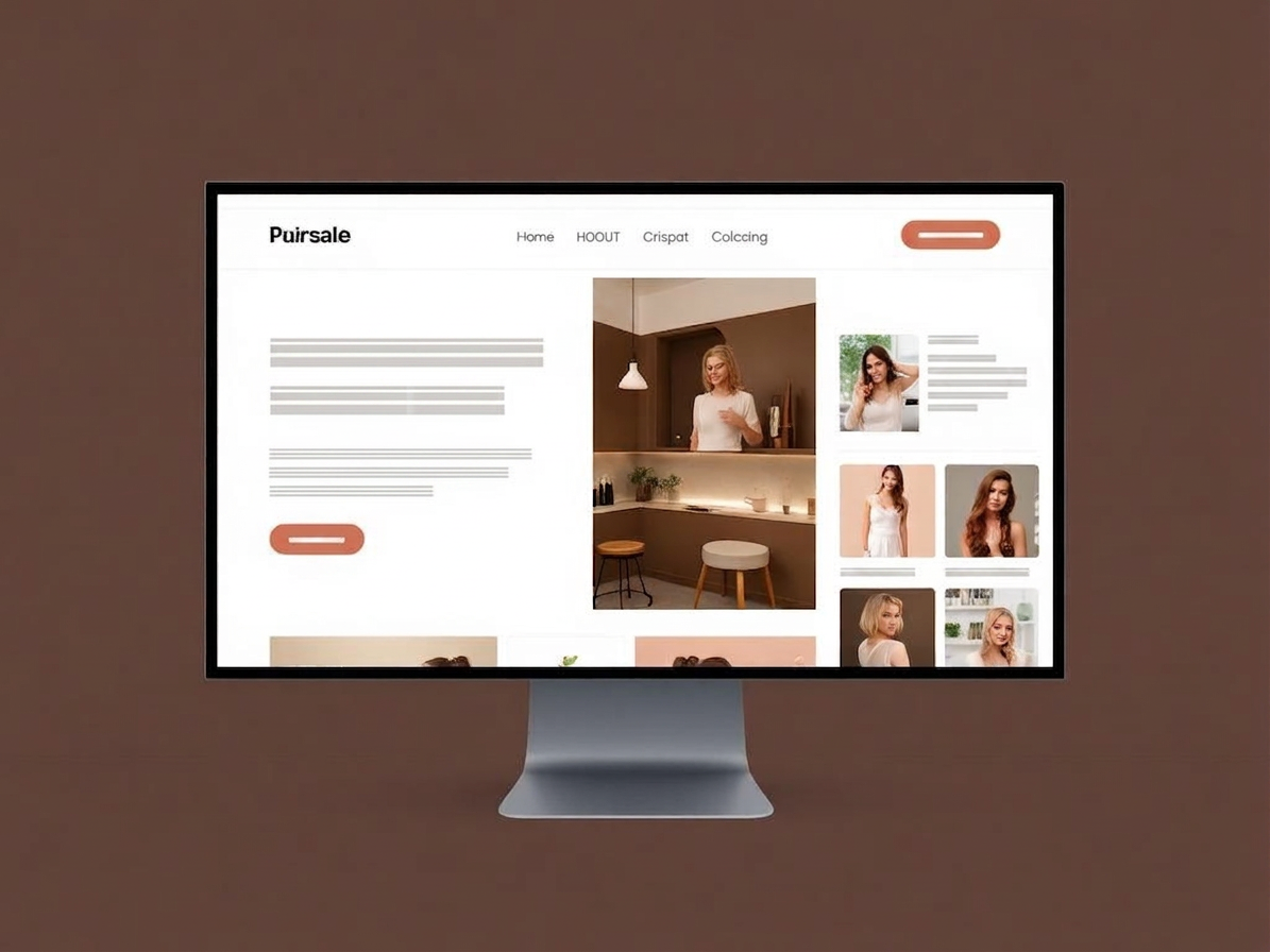 Webseite für einen lokalen Friseursalon